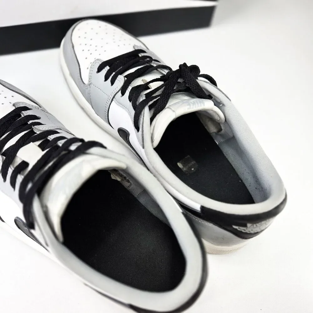 Air Jordan 1 Retro Low OG Barons White Wolf Grey Black CZ0790-110 Sz 13
